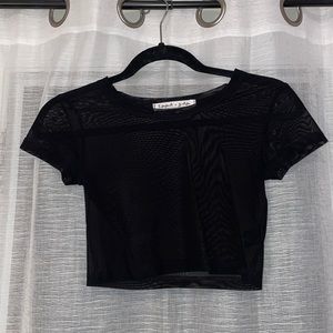 Tshirt black crop top from LF stores